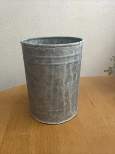 Soporte de utensilios grande de metal galvanizado para encimera en cocina casa de campo - Imagen 1 de 5