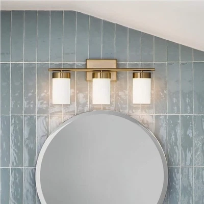 Kichler 55112 Ciona 3 Light 24"W Bathroom Vanity Light - Brushed Natural Brass - Изображение 1 из 4