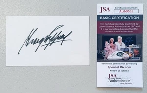 George Peppard Signed Autographed 3x5 Card JSA Certified A-Team - Picture 1 of 1