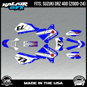 Graphics kit for Suzuki DRZ400 SM, S and E (2000-2024) Factory Series - Blue - Picture 1 of 4