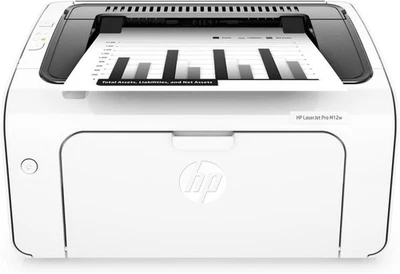 HP LASERJET PRO M12W WIRELESS & USB MONOCHROME COMPACT 19PPM A4 LASER PRINTER - Image 1 of 4