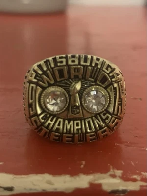 Anillo réplica Franco Harris Pittsburgh Steelers. Champions Super Bowl X 1975 Foto 1 de 4