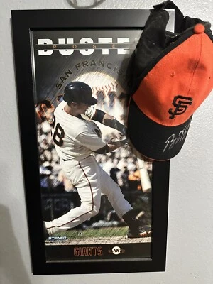 FOTO 8x10 firmada autografiada por Buster Posey héroe de los gigantes de San Francisco Beckett Bas Foto 1 de 2