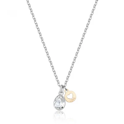COLLANA DA DONNA CON CRISTALLO E CUORE S'AGAPO LUCKY LIGHT SKT09 (2540) - Immagine 1 di 3