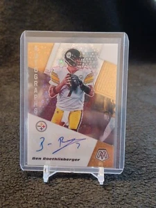 2020 Panini Mosaic BEN ROETHLISBERGER Prizm No Huddle Autographs SSP - Picture 1 of 2