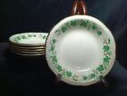 6 Homer Laughlin Green Ivy Liberty Pattern A52N6 Fruit Bow 1949 USA  5.75&quot;W