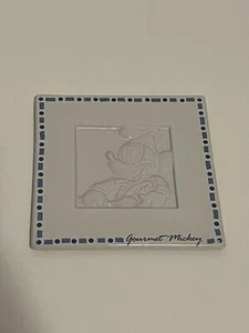 Disney Mickey Mouse Tile Trivet Gourmet Chef Mickey Mouse 6 x 6 White Blue - Picture 1 of 6