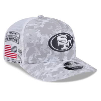 San Francisco 49ers New Era Salute To Service Sideline 9SEVENTY Trucker Hat Cap