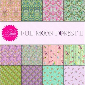 TULA PINK FULL MOON FOREST ll FULL fat 1/4 Bundle, Tula Pinks Latest Line - Picture 1 of 2