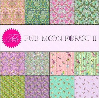 TULA PINK FULL MOON FOREST  ll FULL 1/2 MTR BUNDLE, Tula Pinks Latest Line - image 1 of 2