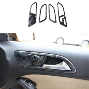 Interior Door Handle Frame Trim 4PCS For Benz B-Class 2012-2019 Black Wood Grain - Picture 1 of 1