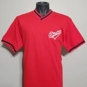Ohio State Pro Player T Shirt Large Nos Vintage anni 90 Pullover Scollo V Logo Cucito - Foto 1 di 8