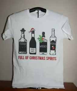 FULL OF CHRISTMAS SPIRITS - T-Shirt, Piccola, Bianca - Foto 1 di 6