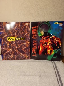 2003 Vtg Fear Factor Mead Portfolio Folder Worms & Cockroaches NEW Lot of 2  - Picture 1 of 7