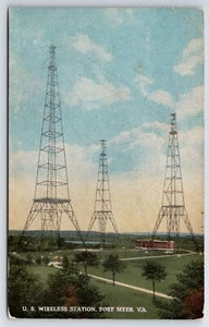 THE UNITED STATES NAVAL RADIO STATION FORT MYER Virginia VA postcard D3 - Picture 1 of 2