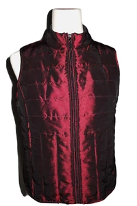 Relativity Burgundy Wine PM Lightweight Vest Insulated Lined Zip & Zip Pockets - Picture 1 of 8