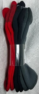 3 pares de calcetines deportivos Jockey para hombre bajos con lengüeta no show grandes 10-13 nuevos negros grises rojos - Imagen 1 de 12