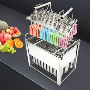 Molde para palo de helado de acero inoxidable Pop Lolly palo de helado soporte molde 30 un. - Imagen 1 de 11