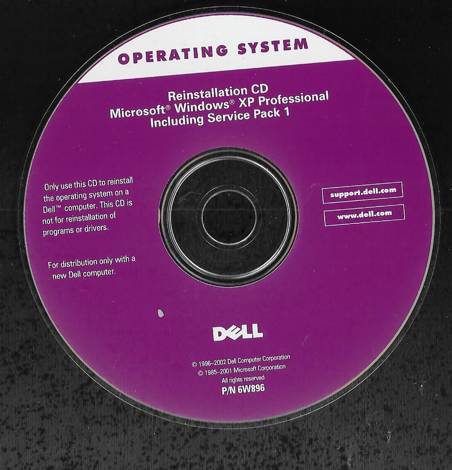 Dell Reinstallation CD Microsoft Windows XP Professional Service Pack 1 - Image 1 of 1