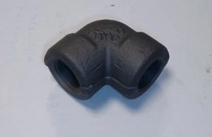 Bonney Size 3/8", Class 3000, Forged Carbon Steel Black Pipe 90 Elbow (4 pcs.) - Picture 1 of 1