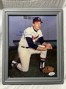 Phil Niekro autographed signed 8x10 photo MLB Milwaukee/Atlanta Braves JSA COA - Picture 1 of 2