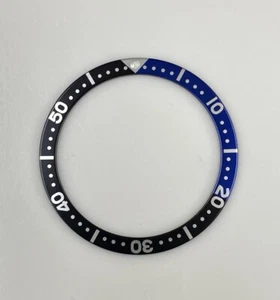 Inserto de bisel Seiko 38 mm "Batman" negro/azul para buceador de hombre SKX007, 7S26, 6309 - Imagen 1 de 3