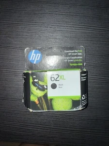 BRAND NEW SEALED IN BOX Genuine HP Printer Ink 62 XL Black EXP 4/2024 - Photo 1/2