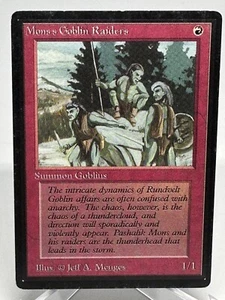 ***Beta Mons's Goblin Raiders*** Magic The Gathering Beta Magic Kid Icarus - Imagen 1 de 2