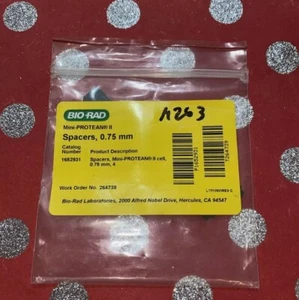 BIO-RAD Mini-PROTEAN II Abstandshalter, 0,75 mm 1652931 schonend gebraucht! 2 Stück - Bild 1 von 3