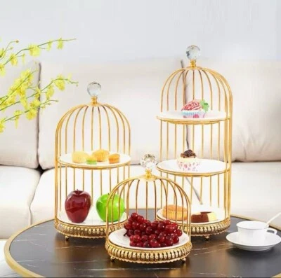 Jaula para pájaros de 3 niveles Cupcake Desert Stand Foto 1 de 2