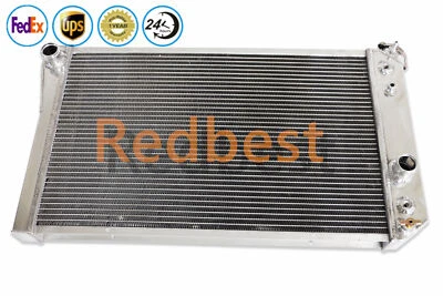 Fits 1982-2002 Chevrolet S10 1.9L 2.2L 2.8L 4.3L V6 V8 3 Rows Aluminum Radiator - Image 1 of 4