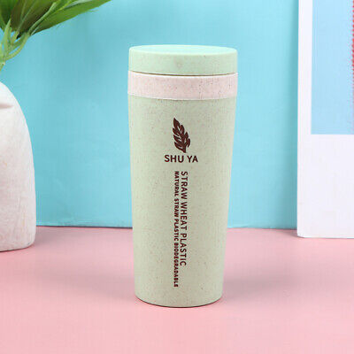 300ml Portable Cup Double Layer Thermal Mug Coffee Tea Water Bottle Travel C ❤D2 • 6.60€