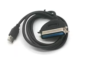 Printer Cable Adapter USB to Parallel IEEE 1284 Premium Molded - Picture 1 of 3