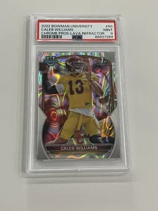 2022 BOWMAN CALEB WILLIAMS UNIVERSITY CHROME RC CARD LAVA REFRACTOR /100 PSA 9 - Bild 1 von 2