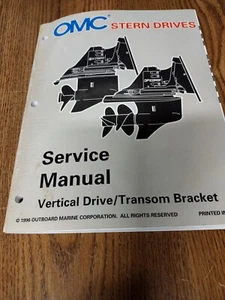 "LK" Vertical Drive/Transom Bracket Service Manual P/N 507281 free shipping - Picture 1 of 13