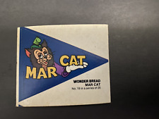 1975 WONDER BREAD WALT DISNEY Crazy College Pennant Sticker #19 MAR CAT