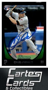 Chase d'Arnaud 2011  Bowman Draft Picks #28 RC Pirates TTM/IP Signed Autographed