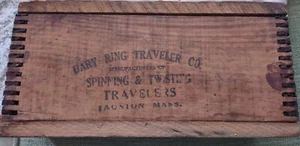 Dary Ring Traveler Co. Tauton Mass Antike Schatulle. Besitz von Graniteville Co. - Bild 1 von 13
