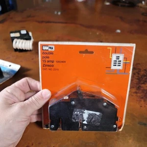 NEW Zinsco 15 Amp Double Pole Type Q QC-15CS Circuit Breaker  - Picture 1 of 7