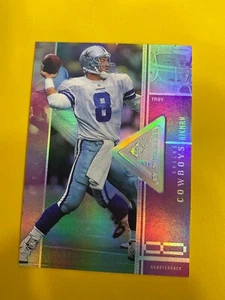 60496 1998 SPx Finite Spectrum #98 Troy Aikman PLAYMAKERS COWBOYS #/1375 BK$25 - Picture 1 of 3