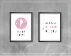 Girls Bedroom Decor Wall Art Prints Personalised Stars Be Brave Be Kind Be You