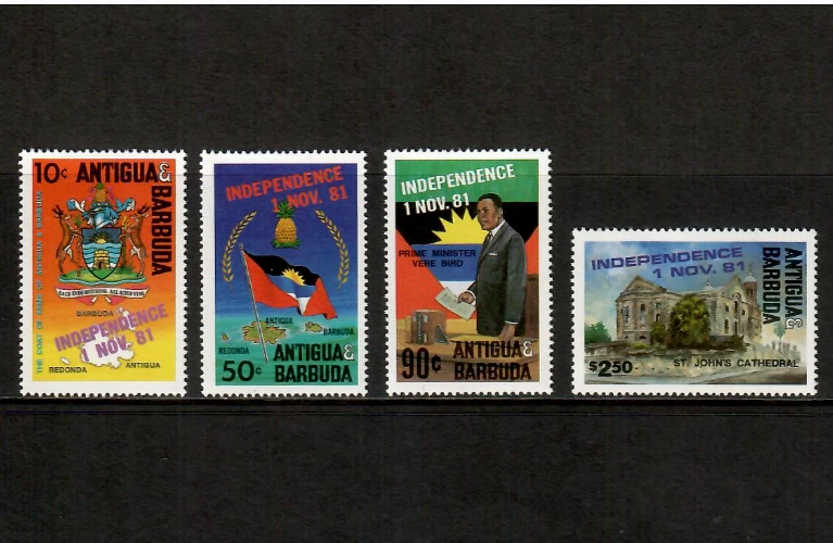 Antígua 1981 - Independência da Cultura Local - Conjunto de 4 Selos - Scott #633-6 - MNH - Imagem 1 de 1