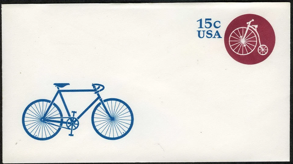 United States 1980 Highwheeler Bicycle Postal Stationary MNH (SC# U597) - Image 1 of 1
