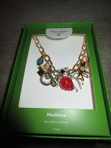 VETEMENTS NUOVA Collana Kate Spade New York X Target Chunky Charm Statement Tono Oro