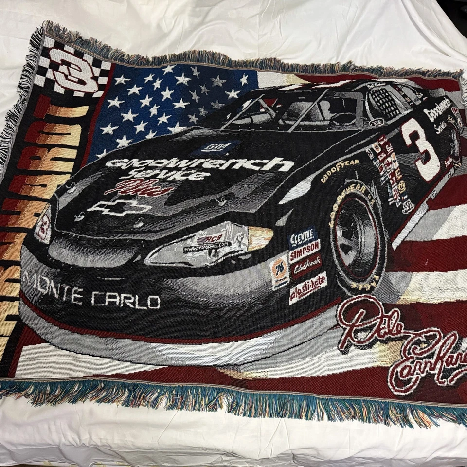Manta tapiz tejida NASCAR Dale Earnhardt Sr #3 Nwest Company 57x46 nueva Foto 1 de 4