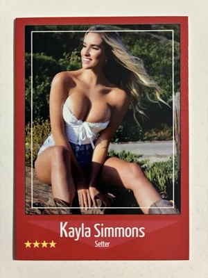 Tarjeta coleccionable ACEO personalizada de voleibol Kayla Simmons Marshall Thundering Herd SEXY Foto 1 de 2