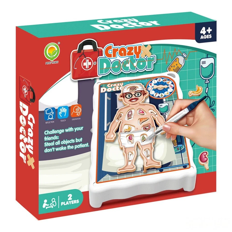 Crazy Doctor Game - Operation style game - 2 Player - Electronic board game - Image 1 of 1