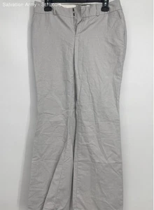 Banana Republic Womens White Light Gray Striped Martin Fit Dress Pants Size 6 - Picture 1 of 6
