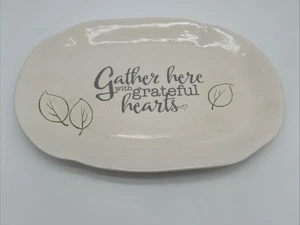 Precious Moments Large 17.5” x 12” Platter GATHER HERE WITH GRATEFUL HEARTS - Picture 1 of 4