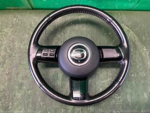 JDM Mazda RX-8 SE3P Type RS OEM Leather Steering Red Stitch Wheel Used - Picture 1 of 5